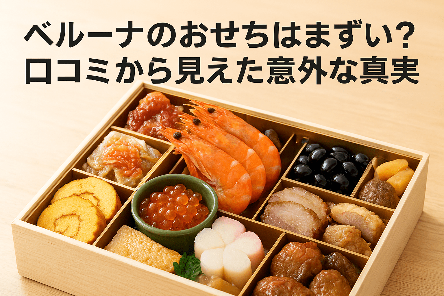 ベルーナのおせちはまずい？口コミから見えた意外な真実