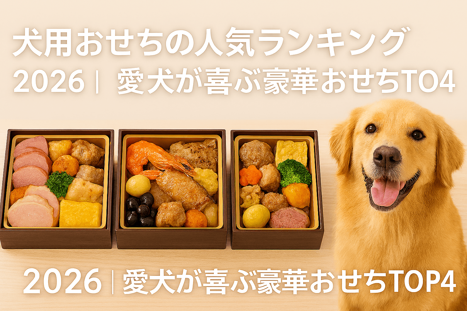 犬用おせち ランキング2026｜愛犬が喜ぶ豪華おせちTOP4