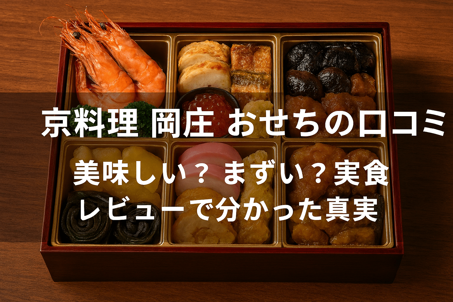 京料理 岡庄 おせちの口コミ｜美味しい？まずい？実食レビューで分かった真実